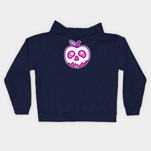 Cute Pastel Kawaii Poisoned Apple Kids Hoodie by Witchy Ways